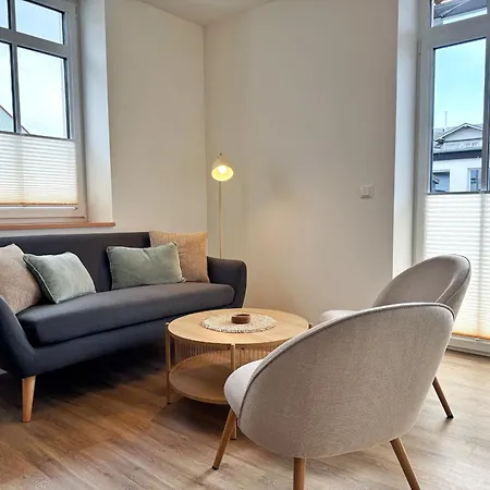 アパート Hafenmeister Ole - Maritime Gemuetlichkeit Im Modernen Neubau ザスニッツ